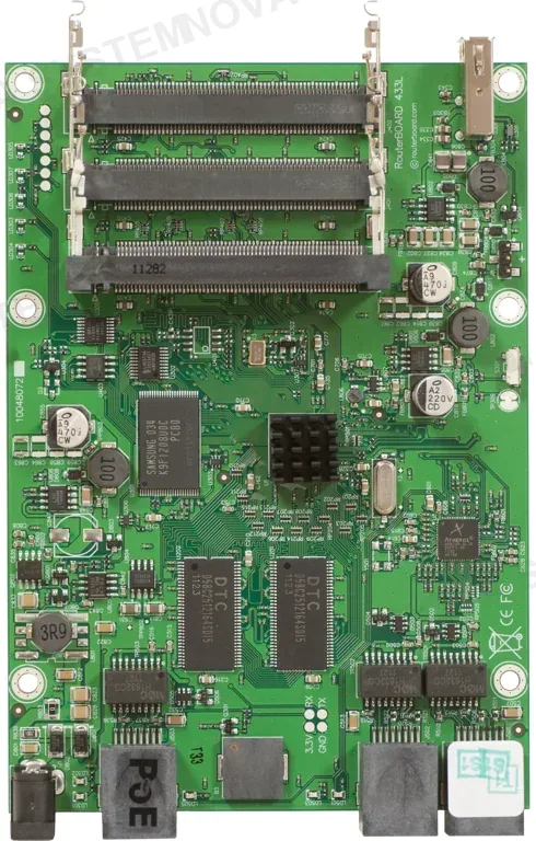 MIKROTIK MIKROTIK RB433UL Tarjeta de Red 400MHz 64MB RAM 3Puertos MiniPCI RouterOS L4