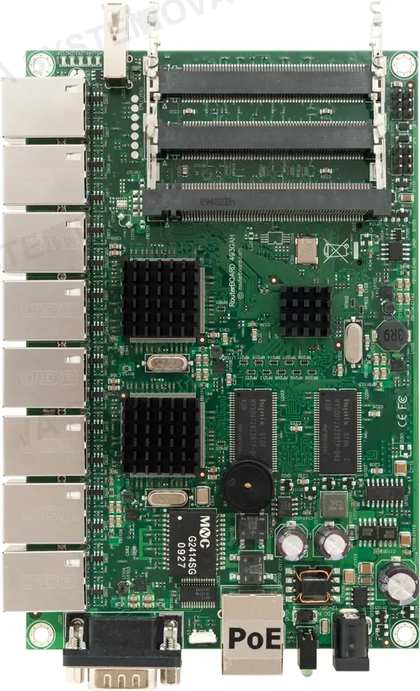 MIKROTIK MIKROTIK RB493G Tarjeta de Red 680MHz 256MB 9 Puertos Gigabit Ethernet RouterOS L5