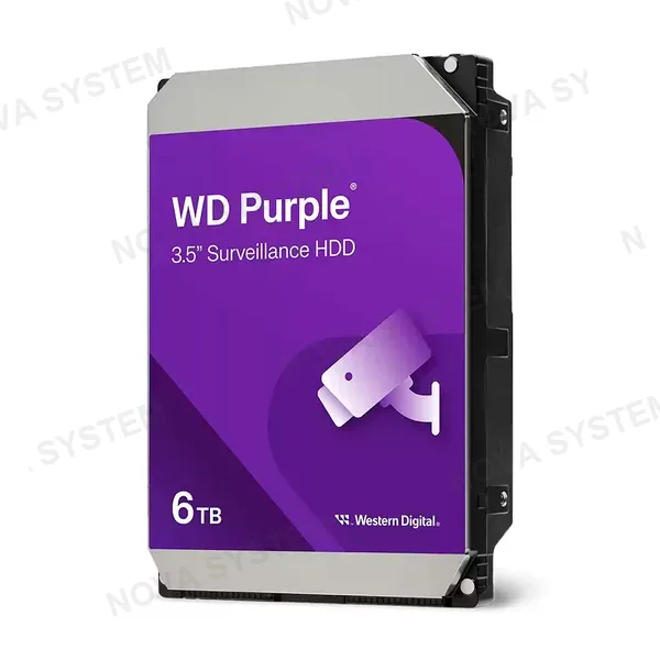 WESTERN DIGITAL WESTERN DIGITAL WD64PURZ Purple 6TB Disco Duro 3.5" SATA 5400 RPM para Videovigilancia
