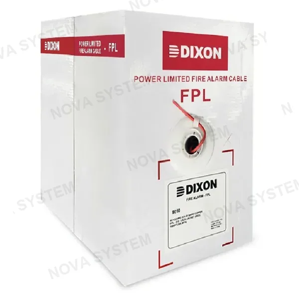 DIXON DIXON 9010 LSZH Cable sólido contra incendio FPL 2x18, 305m
