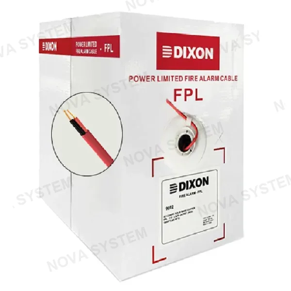 DIXON DIXON 9012 LSZH Cable sólido contra incendio FPL 2x14, 305m