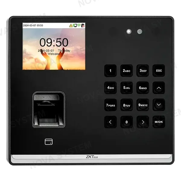 ZKTECO ZKTECO SENSEFACE M2F-LR WIFI Control Biometrico de Acceso y Asistencia Huella Rostro Tarjeta y contraseña, Batería de respaldo