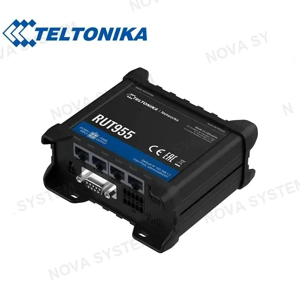 TELTONIKA TELTONIKA RUT955 - ROUTER INDUSTRIAL 4G LTE ROUTER | CAT.4, WIFI, DUAL SIM, GPS, 1X WAN, 3X LAN, GPS ROUTER
