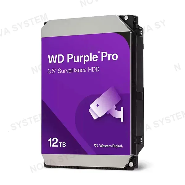 WESTERN DIGITAL WD122PURP Purple Pro 12TB Disco Duro 3.5" SATA 7200 RPM para Videovigilancia
