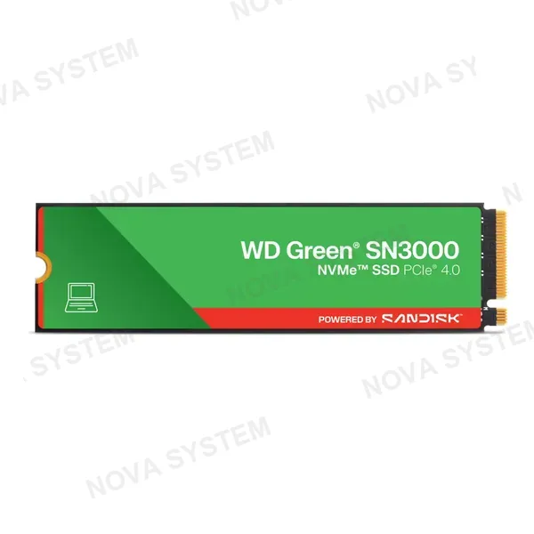 WESTERN DIGITAL WDS100T4G0E Green SN3000 Unidad SSD 1TB NVMe M.2 2280 para PC o Laptop