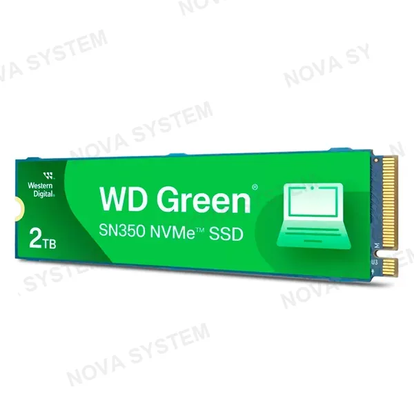 WESTERN DIGITAL WESTERN DIGITAL WDS200T3G0C Green SN350 Unidad SSD 2TB NVMe M.2 2280 para PC o Laptop