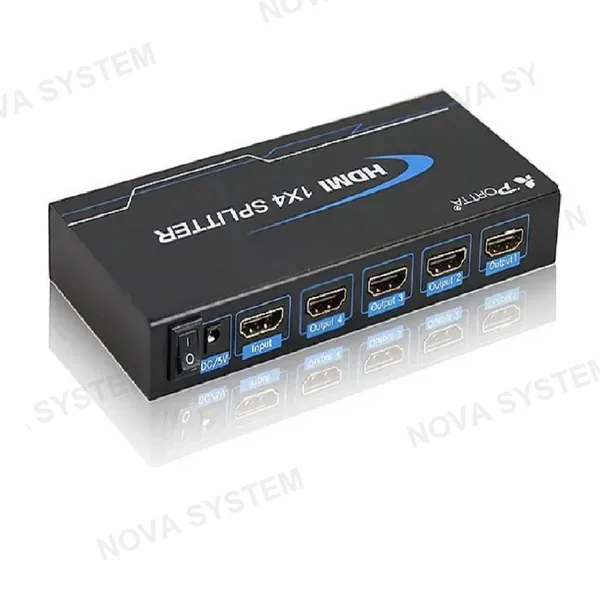 GEN-SPLI-1X4 SPLITTER DIVISOR DE SEÑAL HDMI 1X4 V1.4 1080P