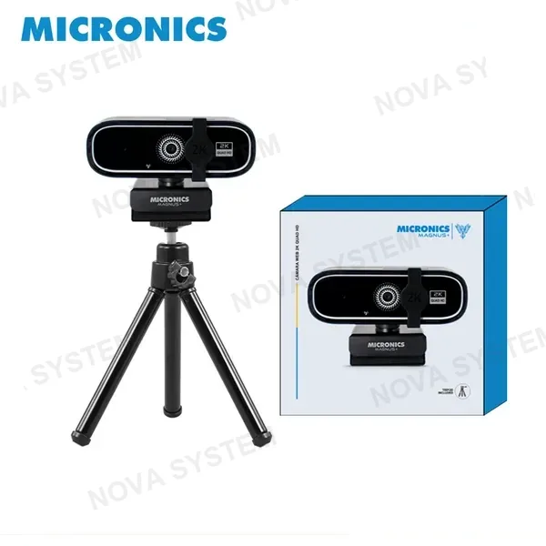 CAMARA WEB MICRONICS MAGNUS MIC W701TR RESOLUCIÓN 2K MICROFONO INCORPORADO CONEXION USB + TRIPO