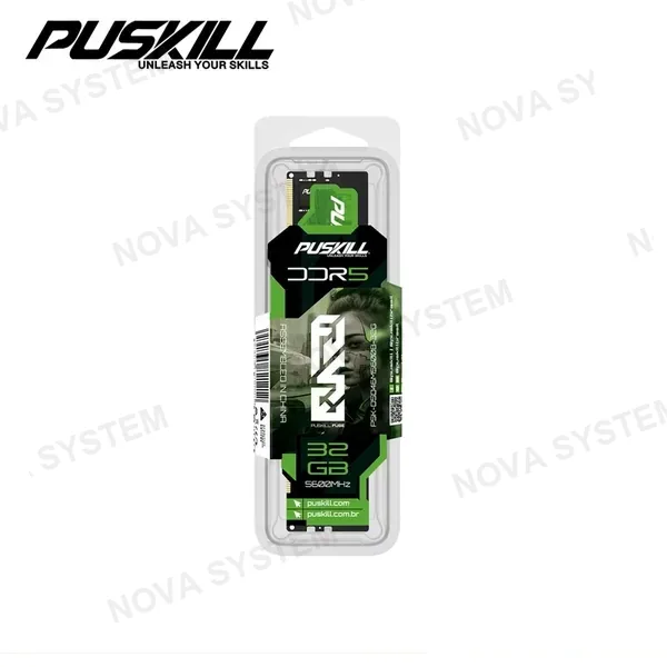 MEMORIA 32GB DDR5 PUSKILL FUSE INTEL XMP/AMD EXPO BUS 5600MHZ (PN:PSK-D5D46M5600B-32G)