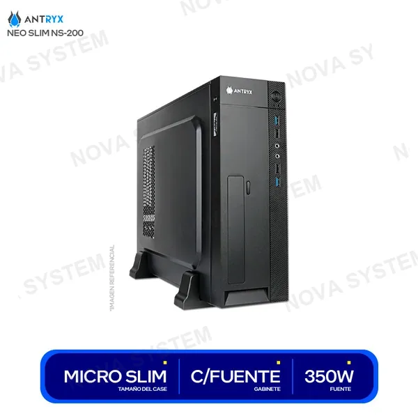 ( AC-NS200-350BR ) CASE ANTRYX NEO SLIM NS-200 ( AC-NS200-350BR ) C/FUENTE