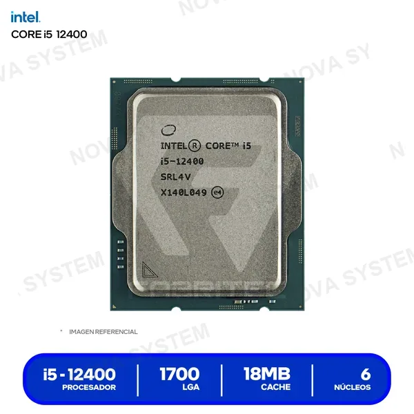 ( BX8071512400-OEM ) PROCESADOR OEM INTEL CORE I5 12400 ( BX8071512400-OEM )