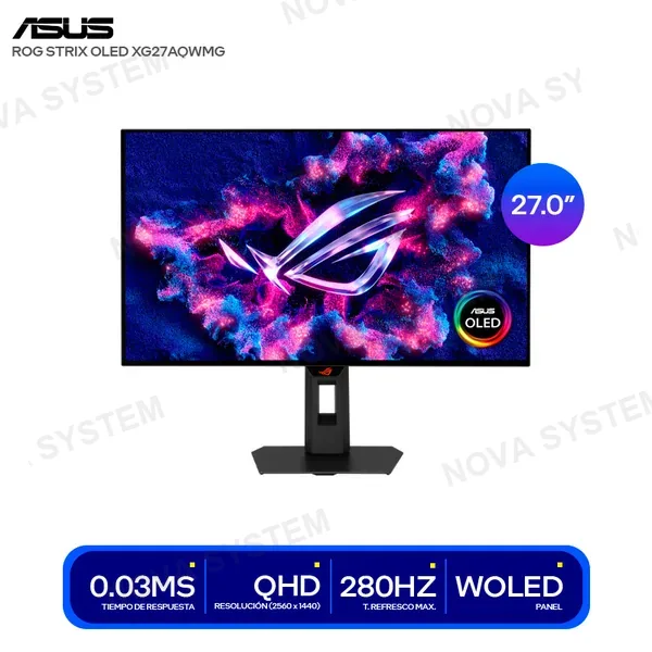 ( XG27AQWMG ) MONITOR ASUS ROG STRIX OLED 27’’ ( XG27AQWMG ) QHD