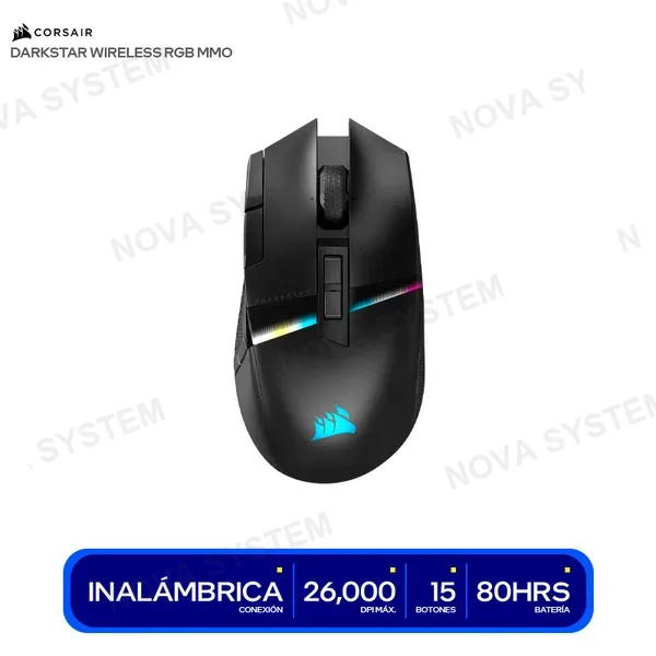 ( CH-931A011-NA ) MOUSE GAMING CORSAIR DARKSTAR ( CH-931A011-NA ) INALAMB