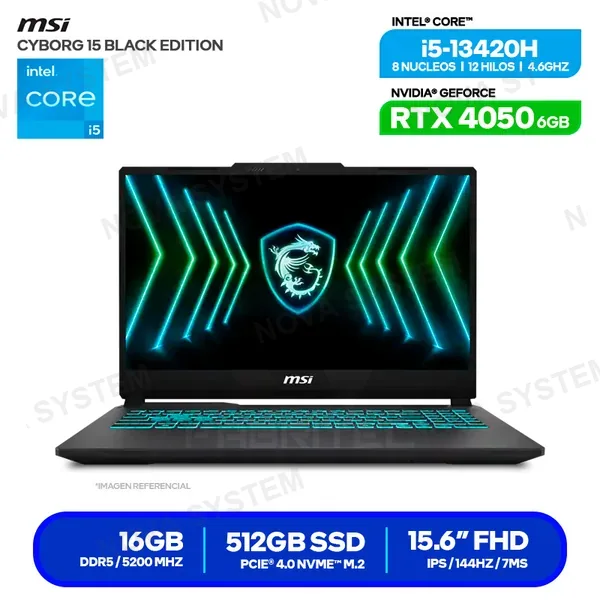 ( 9S7-15K112-2469 ) LAPTOP MSI CYBORG 15 A13VE-2469XPE ( 9S7-15K112-2469 )