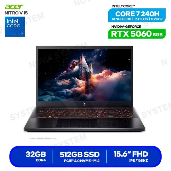 ( NH.QZ8AL.004 ) LAPTOP ACER NITRO V 15 ANV15-52-78MX ( NH.QZ8AL.004 )