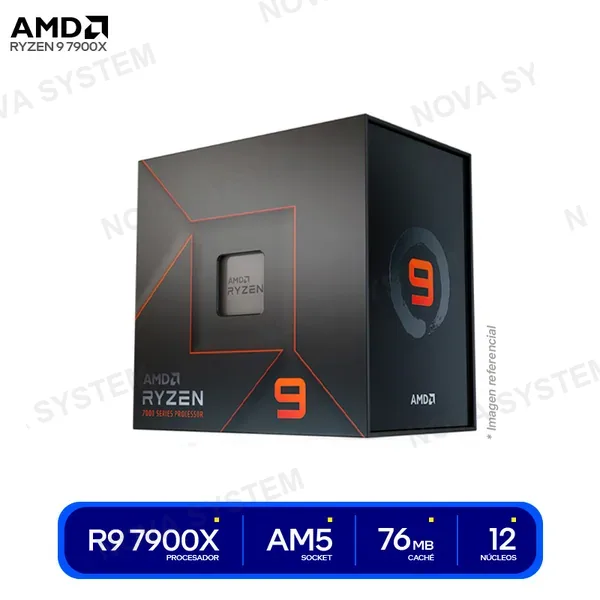 ( 100-100000589WOF ) PROCESADOR AMD RYZEN 9 7900X ( 100-100000589WOF ) 5.6GH