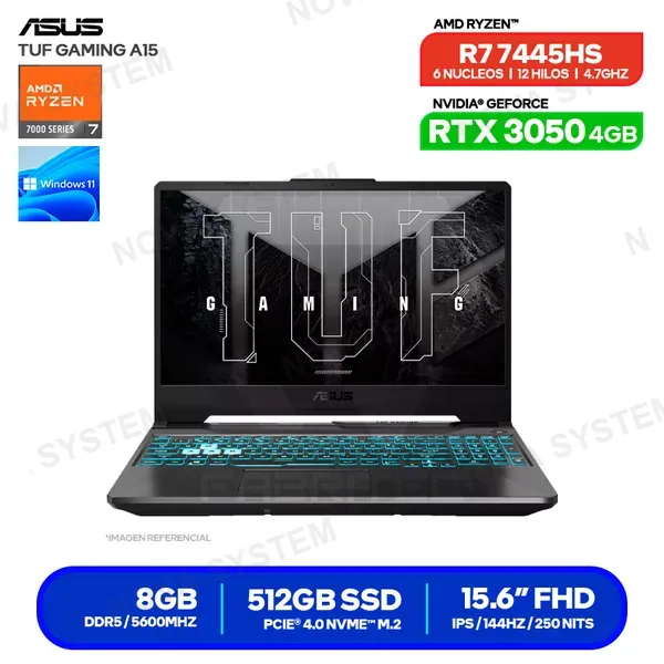 ( 90NR0JF7-M00FW0 ) LAPTOP ASUS TUF GAMING A15 FA506NCG-HN187W ( 90NR0JF7-M