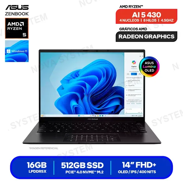 ( 90NB17R1-M001Z0 ) LAPTOP ASUS ZENBOOK UM3406GA-QD047W ( 90NB17R1-M001Z0 )