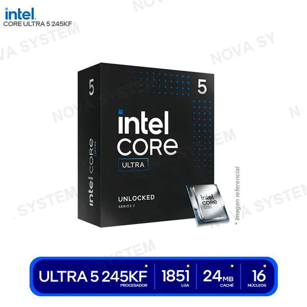 ( BX80768245KF ) PROCESADOR INTEL CORE ULTRA 5 245KF ( BX80768245KF ) 4.