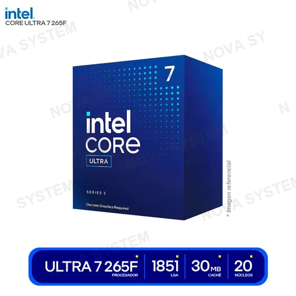 ( BX80768265F ) ( BX80768265F ) PROCESADOR INTEL CORE ULTRA 7 265F ( BX80768265F ) 2.40