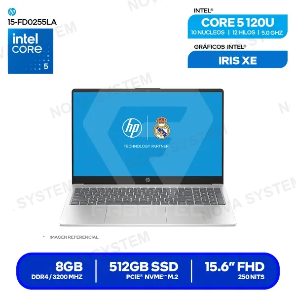 ( B9TX3LA#ABM ) LAPTOP HP 15-FD0255LA ( B9TX3LA#ABM ) | INTEL CORE 5 12