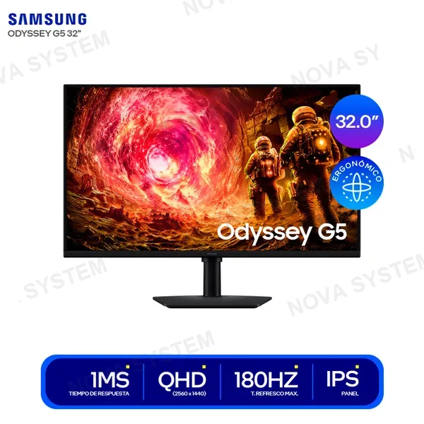 ( LS32FG500ELXPE ) MONITOR SAMSUNG ODYSSEY G5 32 ( LS32FG500ELXPE ) QHD 25