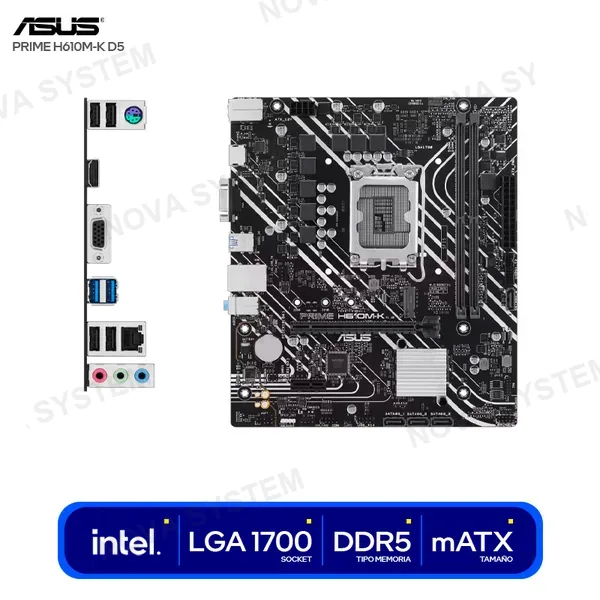 ( 90MB1GA0-M0EAY0 ) MOTHERBOARD ASUS PRIME H610M-K D5 ( 90MB1GA0-M0EAY0 ) L
