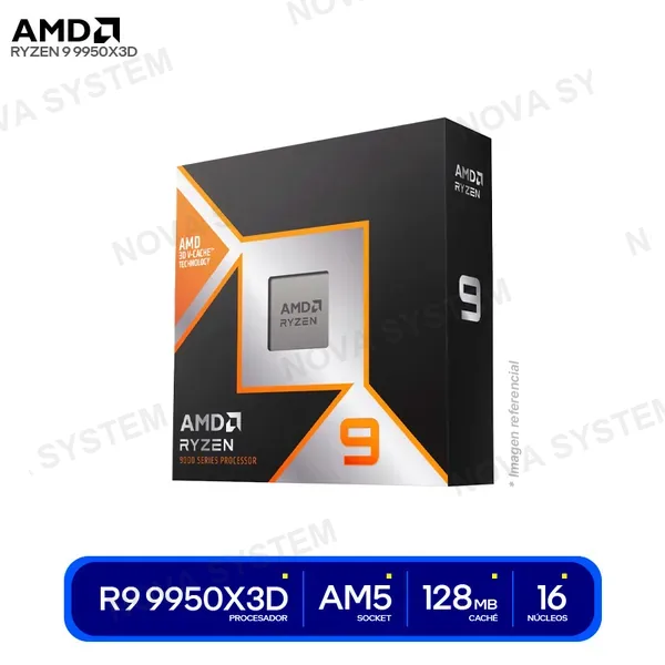 ( 100-100000719WOF ) PROCESADOR AMD RYZEN 9 9950X3D ( 100-100000719WOF ) 4.3