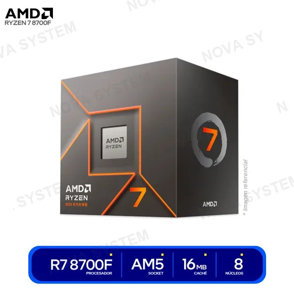 ( 100-100001590BOX ) PROCESADOR AMD RYZEN 7 8700F ( 100-100001590BOX ) 4.2GH