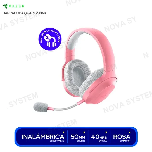 ( RZ04-03790300 ) AUDIFONO RAZER BARRACUDA QUARTZ PINK ( RZ04-03790300 )