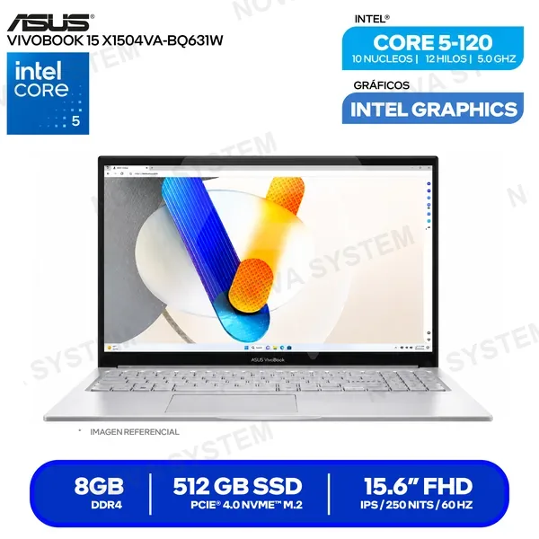 ( 90NB13Y2-M01C10 ) LAPTOP ASUS VIVOBOOK 15 X1504VA-BQ631W ( 90NB13Y2-M01C1