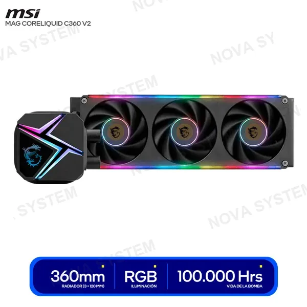 ( MAG CORELIQUID V2 ) SISTEMA DE ENFRIAMIENTO LIQUIDO MSI MAG CORELQUID C360