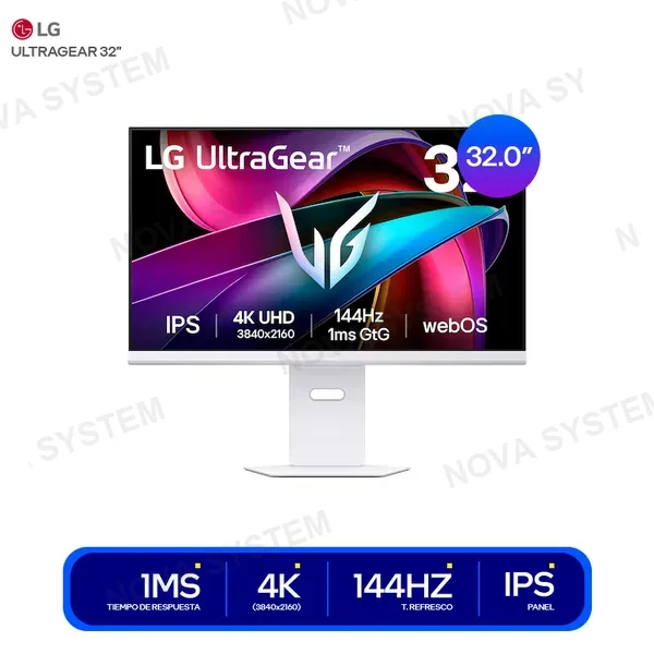 ( 32G810SA-W ) MONITOR LG ULTRAGEAR SMART 32 UHD 4K (32G810SA-W) BLANC