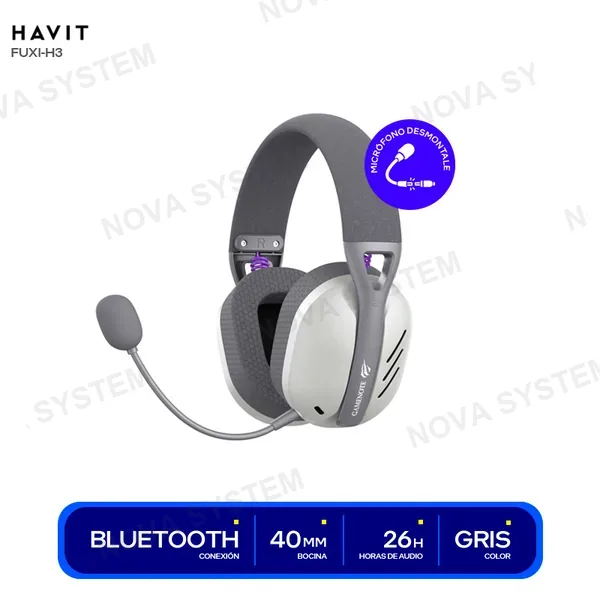 ( HVGMH-FUXI-H3-GY ) AUDIFONO HAVIT FUXI H3 ( HVGMH-FUXI-H3-GY ) GAMING INAL