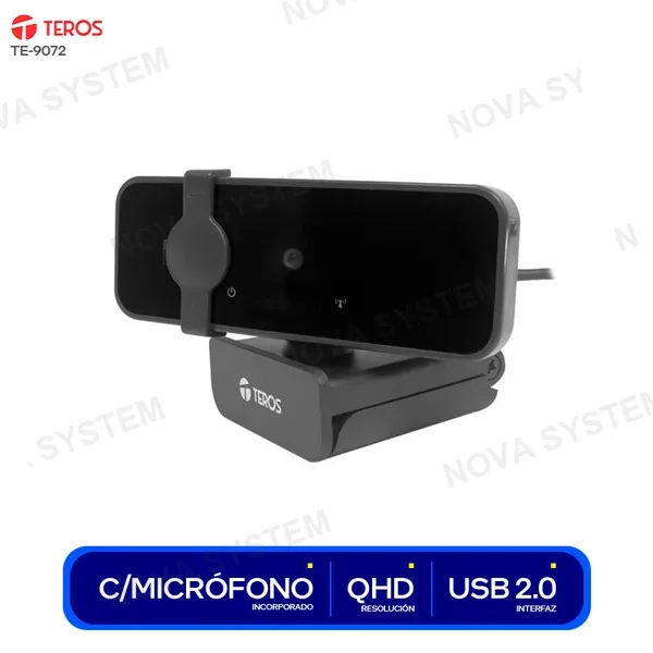 ( TE-9072 ) CÁMARA WEB TEROS ( TE-9072 ) QHD CON TRIPODE