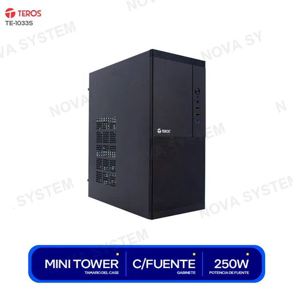 ( TE-1033S ) CASE TEROS TE-1033S ( TE-1033S ) MINI TOWER | C/ FUENTE