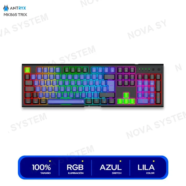 ( AMK-865TXKBL-SP ) TECLADO MECANICO ANTRYX MK865 TRIX ( AMK-865TXKBL-SP )
