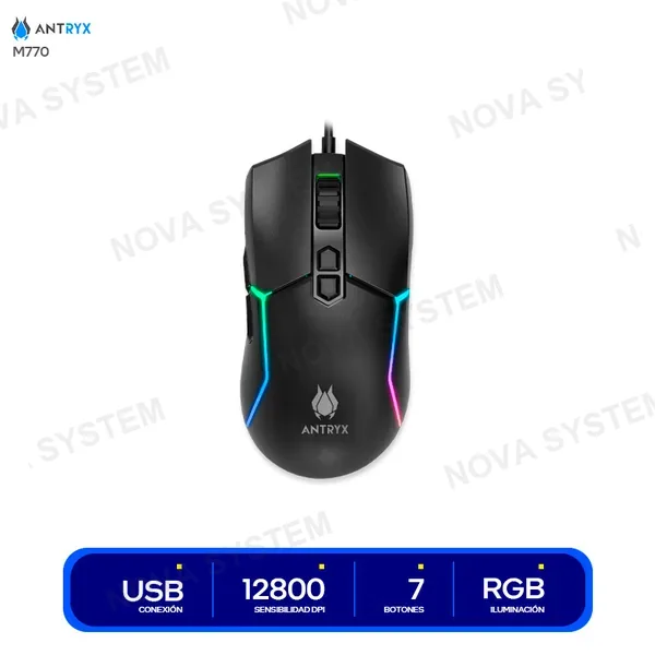 ( AGM-M770K ) MOUSE GAMING ANTRYX M770 ( AGM-M770K ) | DPI 12800 | R