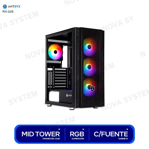 ( AC-RX265KFR-500CP ) CASE ANTRYX RX-265 ( AC-RX265KFR-500CP ) C/FUENTE | FIX