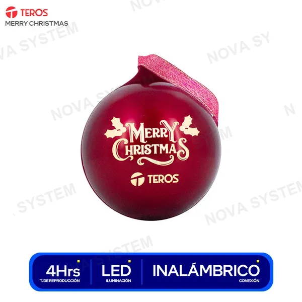 ( TE-6018R ) PARLANTE TEROS INALAMBRICO MERRY CHRISTMAS ( TE-6018R )