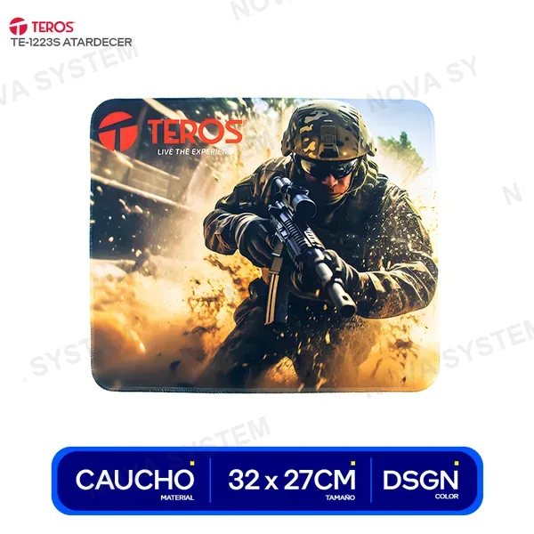 ( TE-3018S ) PAD MOUSE TEROS ( TE-3018S ) 320 X 270 X 3 MM | CON DI