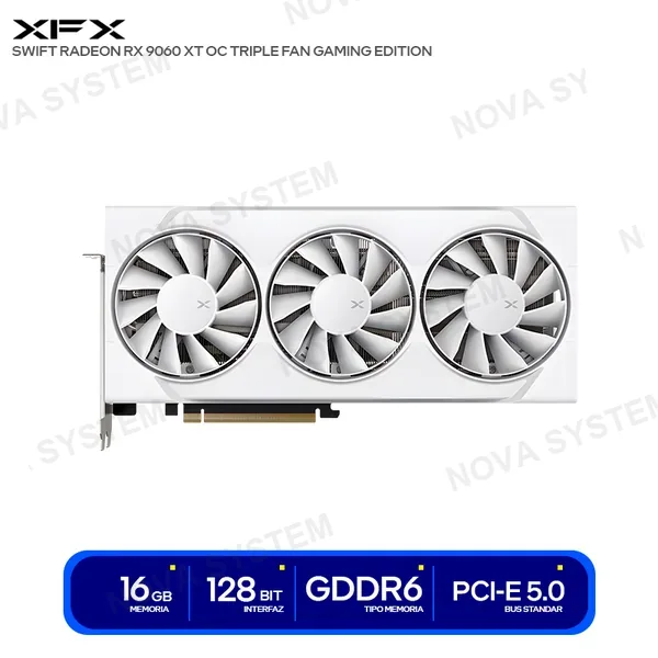 ( RX-96TS316W7 ) TARJETA DE VIDEO XFX SWIFT RADEON RX 9060 XT OC TRIPLE