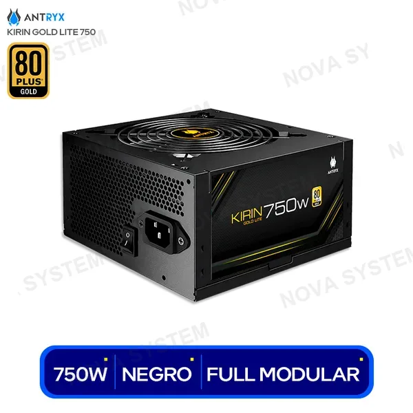 ( GPW750S ) FUENTE PODER ANTRYX 750W KIRIN LITE ( GPW750S ) 80 PLUS