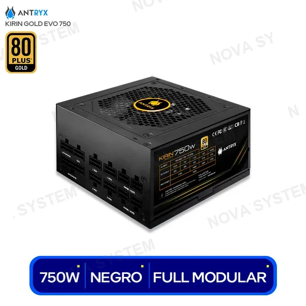 ( GPX750SE ) FUENTE PODER ANTRYX 750W KIRIN EVO ( GPX750SE ) 80 PLUS