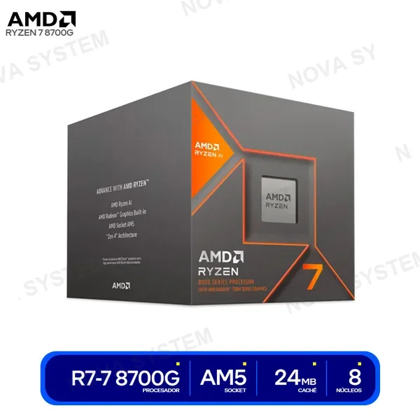 ( 100-100001236SBX ) PROCESADOR AMD RYZEN 7 8700G ( 100-100001236SBX ) 4.2GH