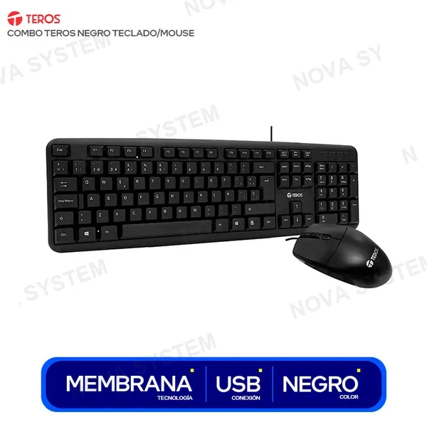 ( TE-4062N ) COMBO TEROS NEGRO TECLADO Y MOUSE ( TE-4062N )