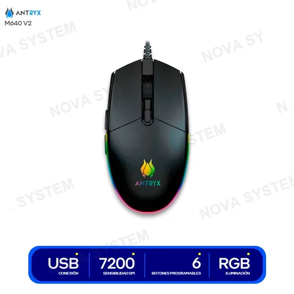 AGM-M640KV2 MOUSE GAMING ANTRYX M640 V2 ( AGM-M640KV2 ) | DPI 7200