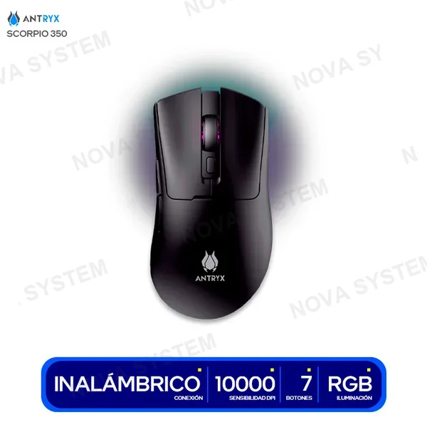 ( AWGM-S350K ) MOUSE GAMING ANTRYX SCORPIO 350 ( AWGM-S350K ) INALAMBR