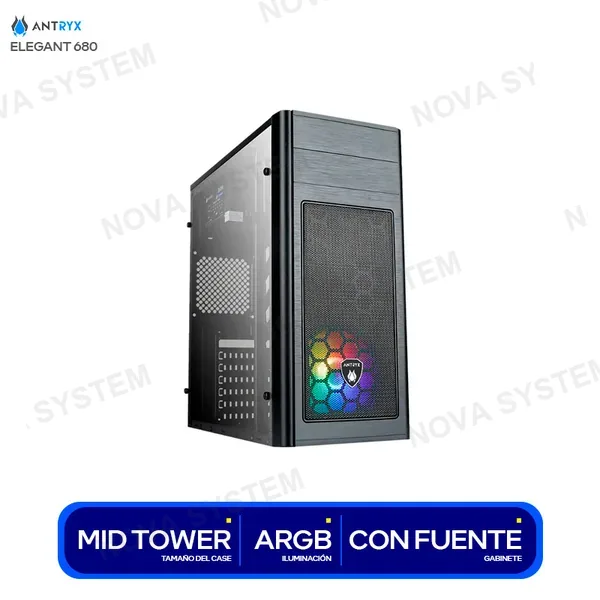AC-E680P-350CP CASE ANTRYX ELEGANT 680 ( AC-E680P-350CP ) C/FUENTE 350