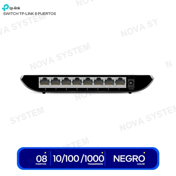 TP-LINK TL-SG1008D SWITCH TP-LINK 8 PUERTOS ( TL-SG1008D ) | 10/100/1000 M